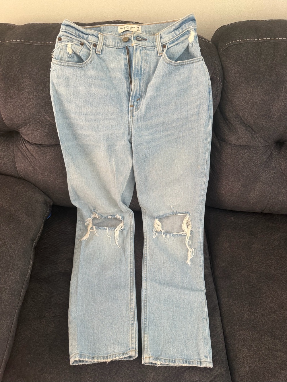 Abercrombie curve love Women’s Jeans size 6 90s straight leg ultra high rise